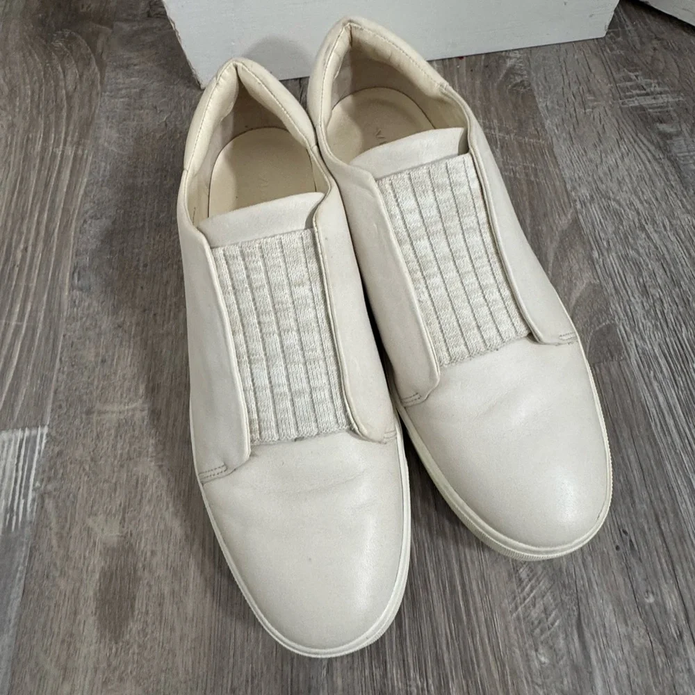 Vince Cantara Slip On Leather Sneakers - Picture 2 of 6